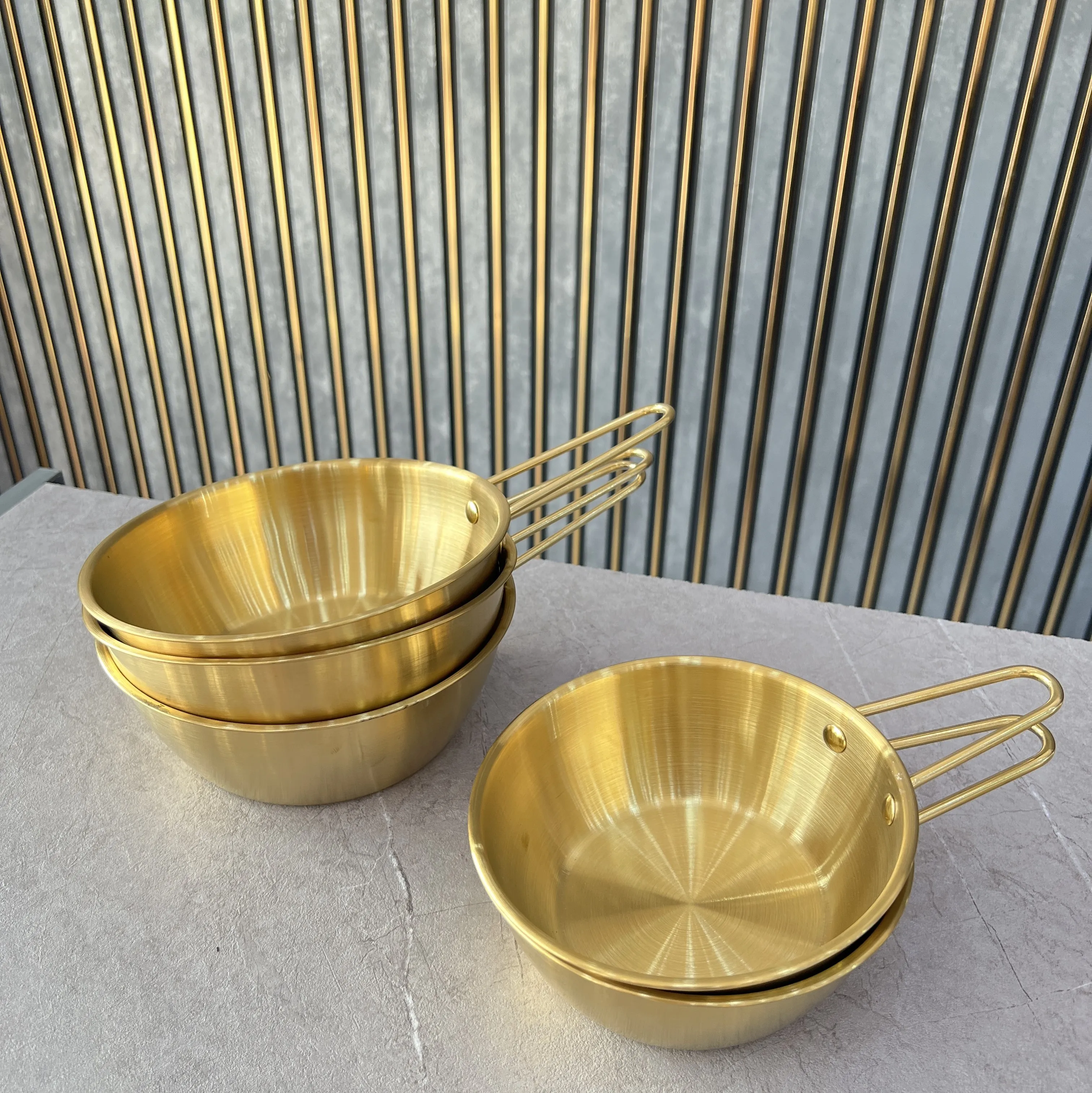 ظرف سرو استیل تک دسته 93-0611