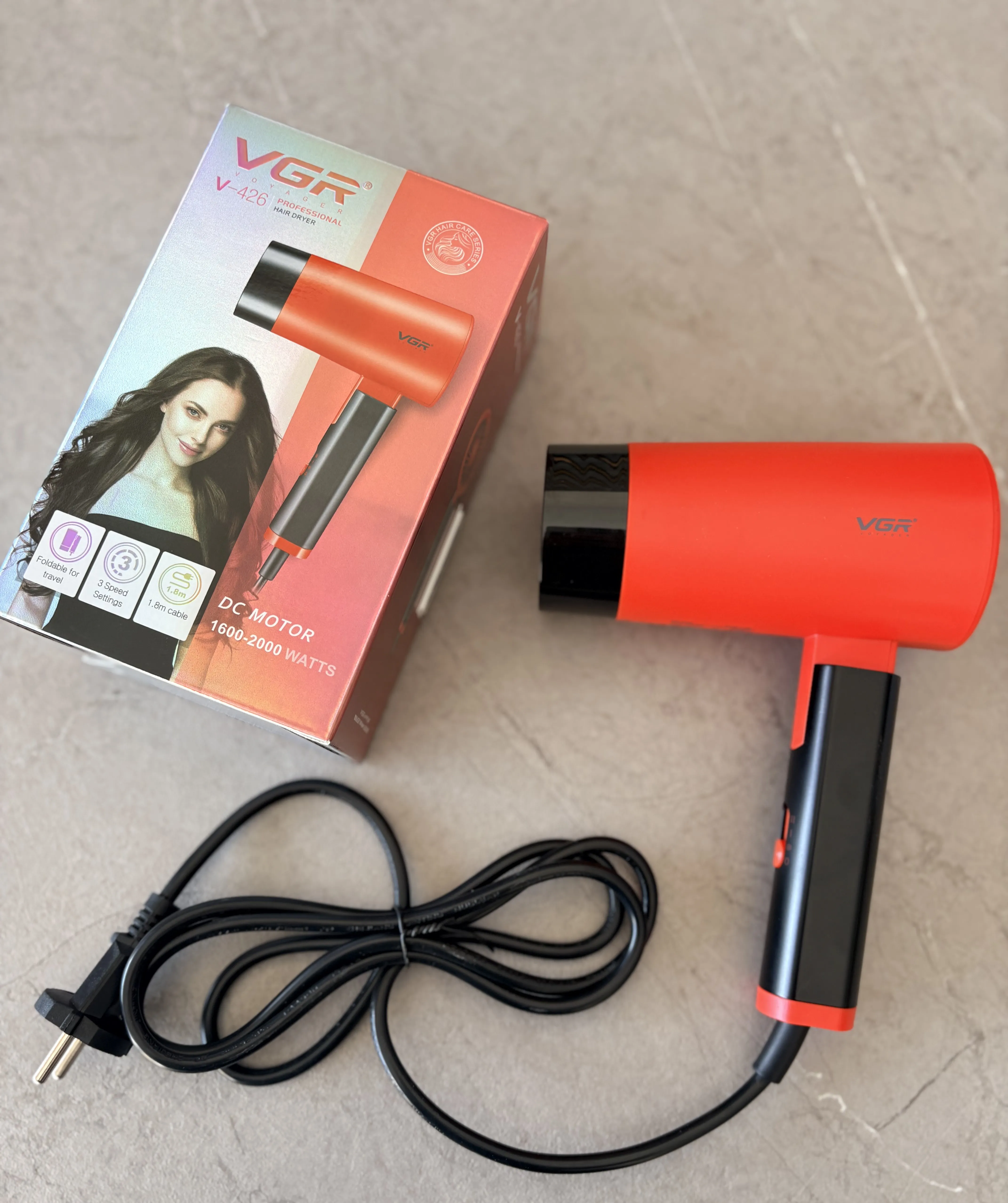 سشوار تاشو مسافرتی برند VGR کد 9-2990