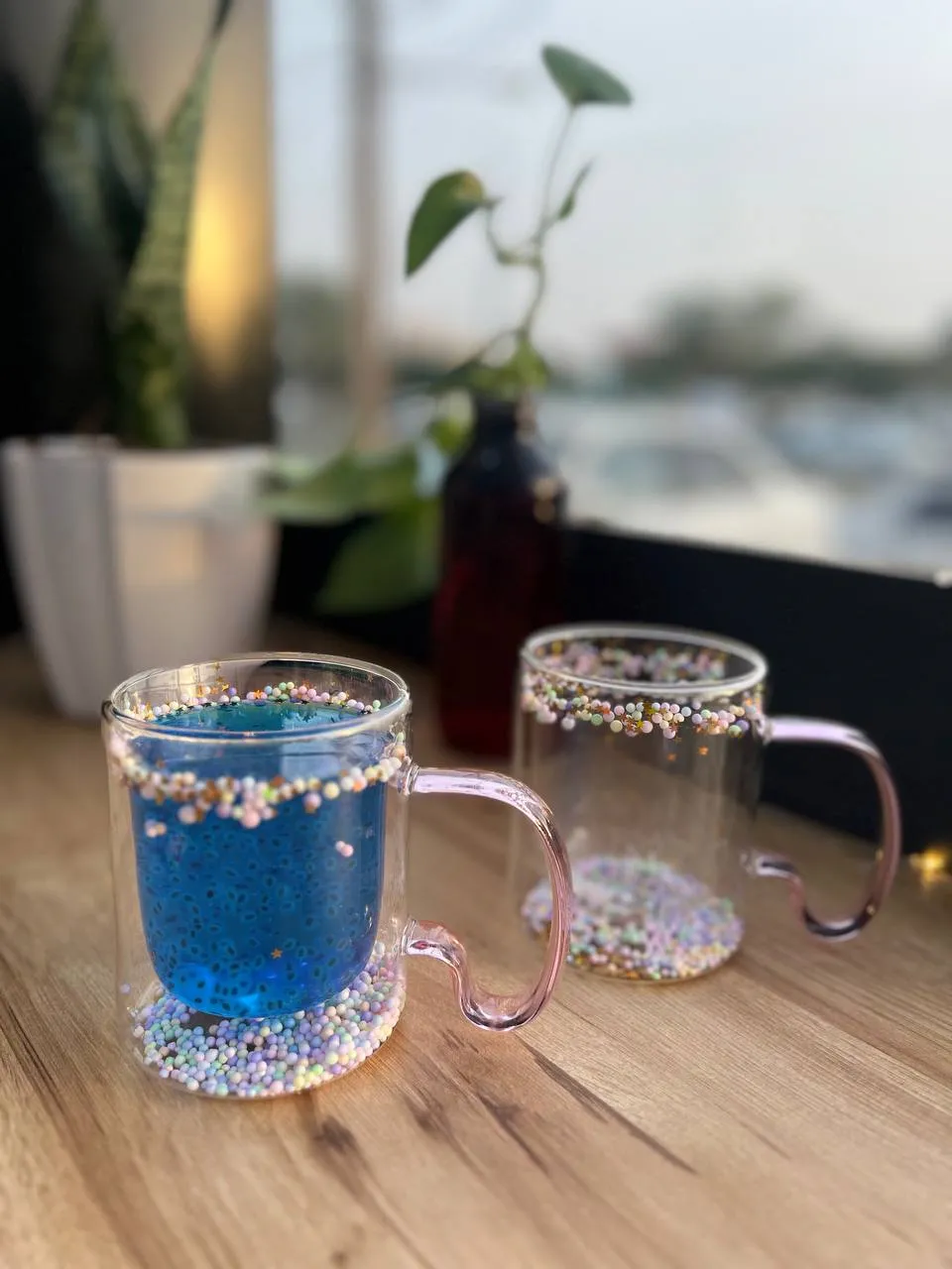 لیوان دوجداره  رنگ رنگی 2252-9