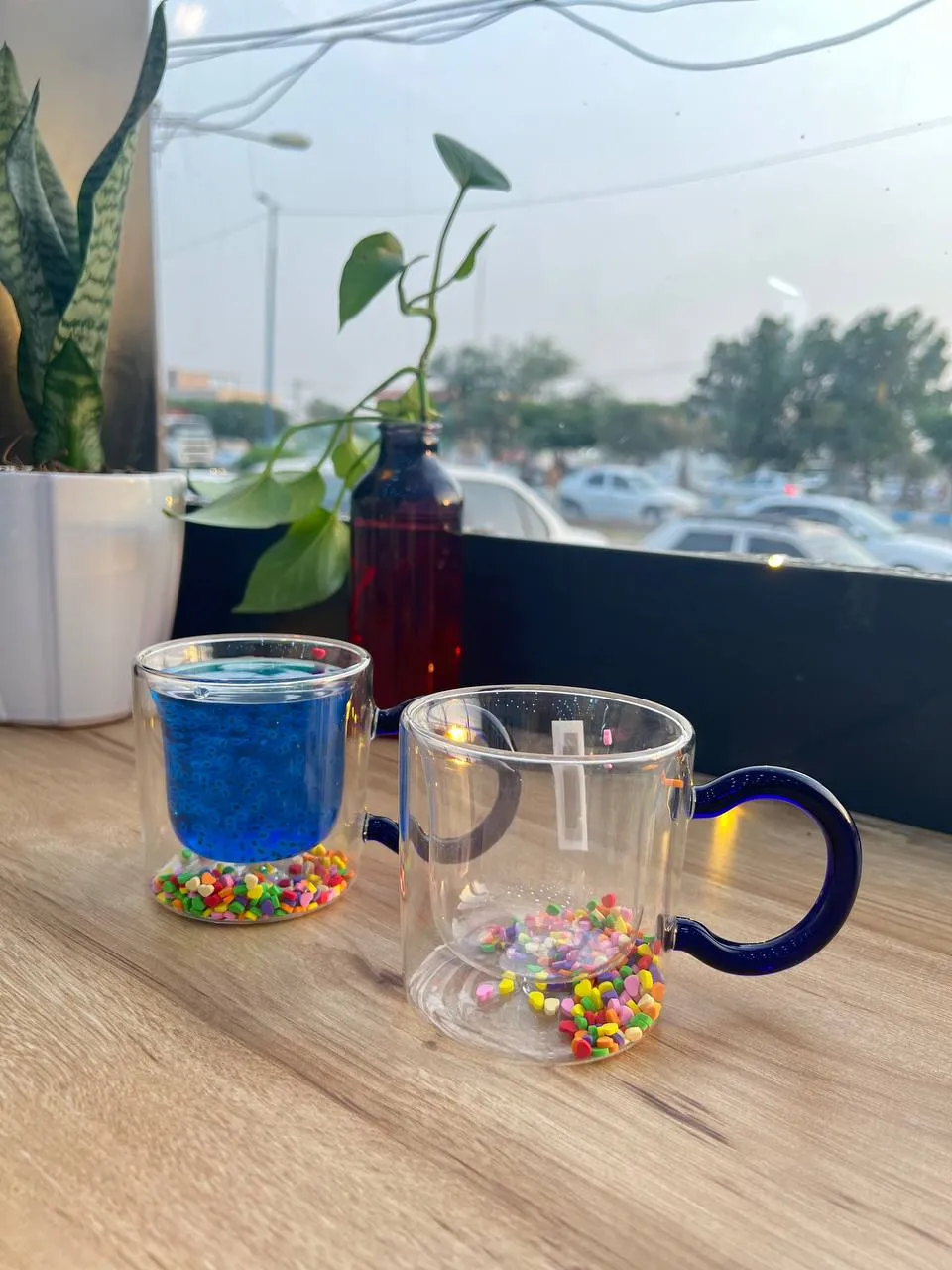 لیوان دوجداره دسته بلند 2252-8