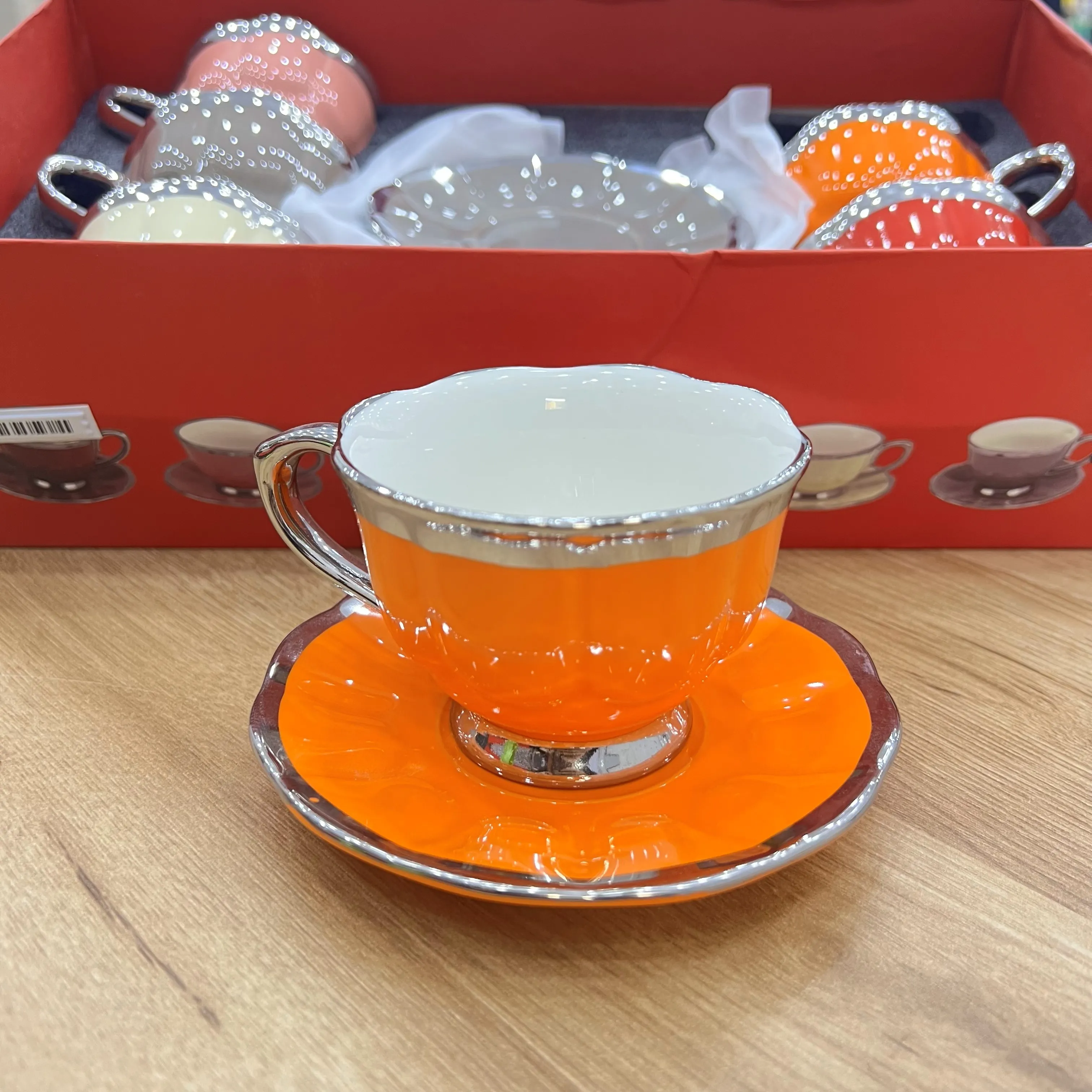ست چای خوری سرامیکی رنگی دالبری 1298-19