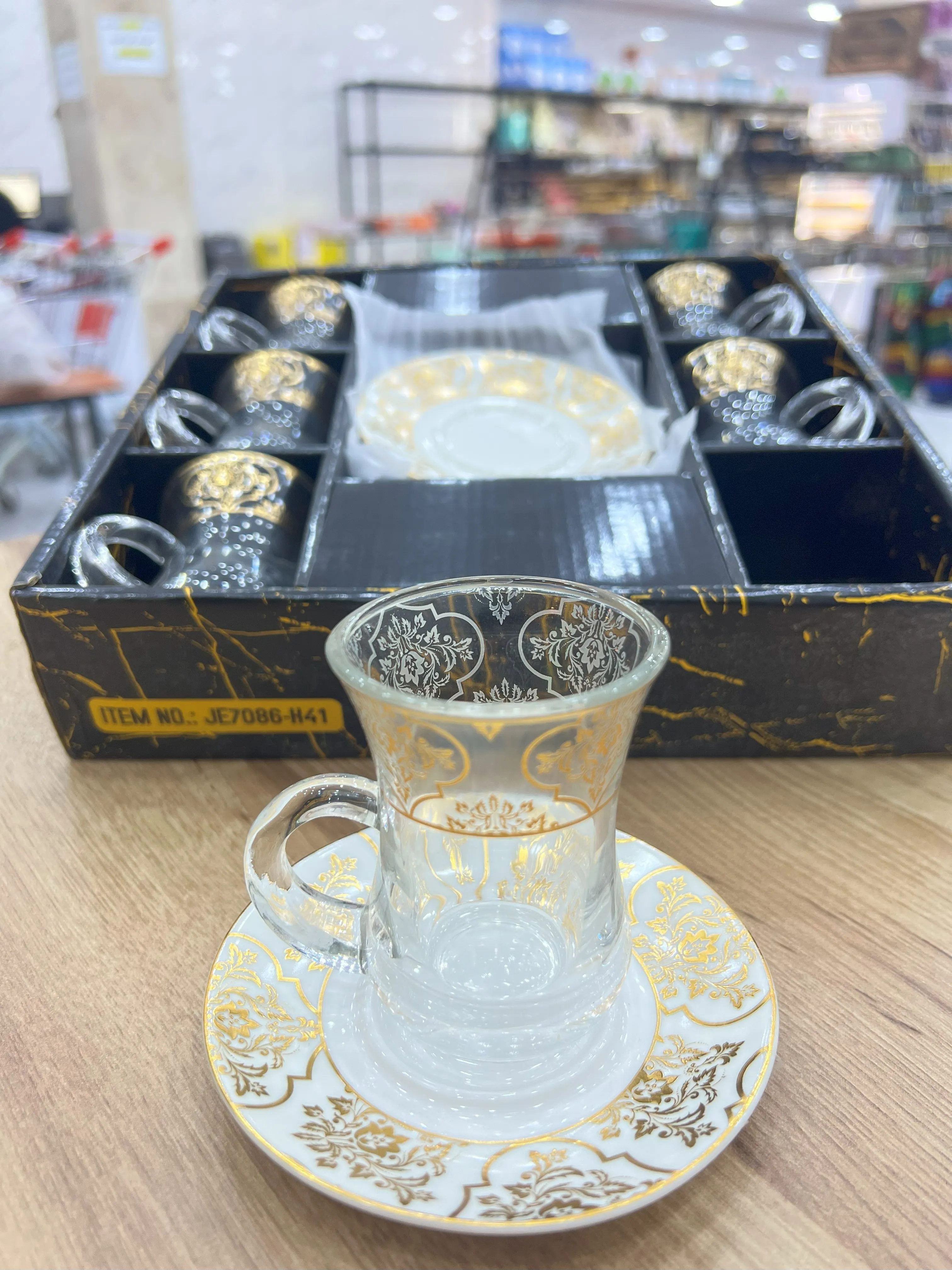 ست استکان دسته دار پیرکس 1298-10