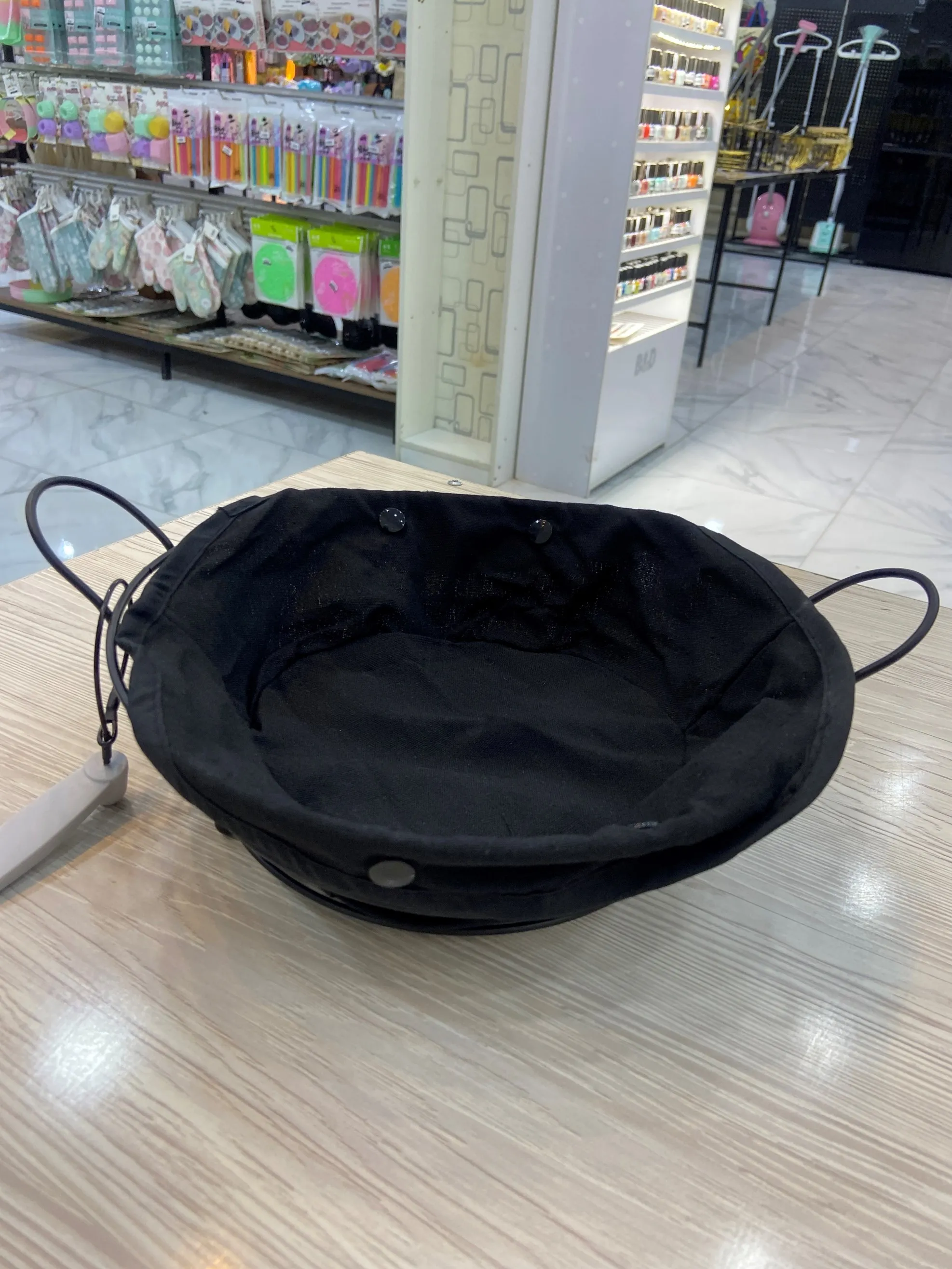 سبد گرد فلزی پارچه دار 0677-17