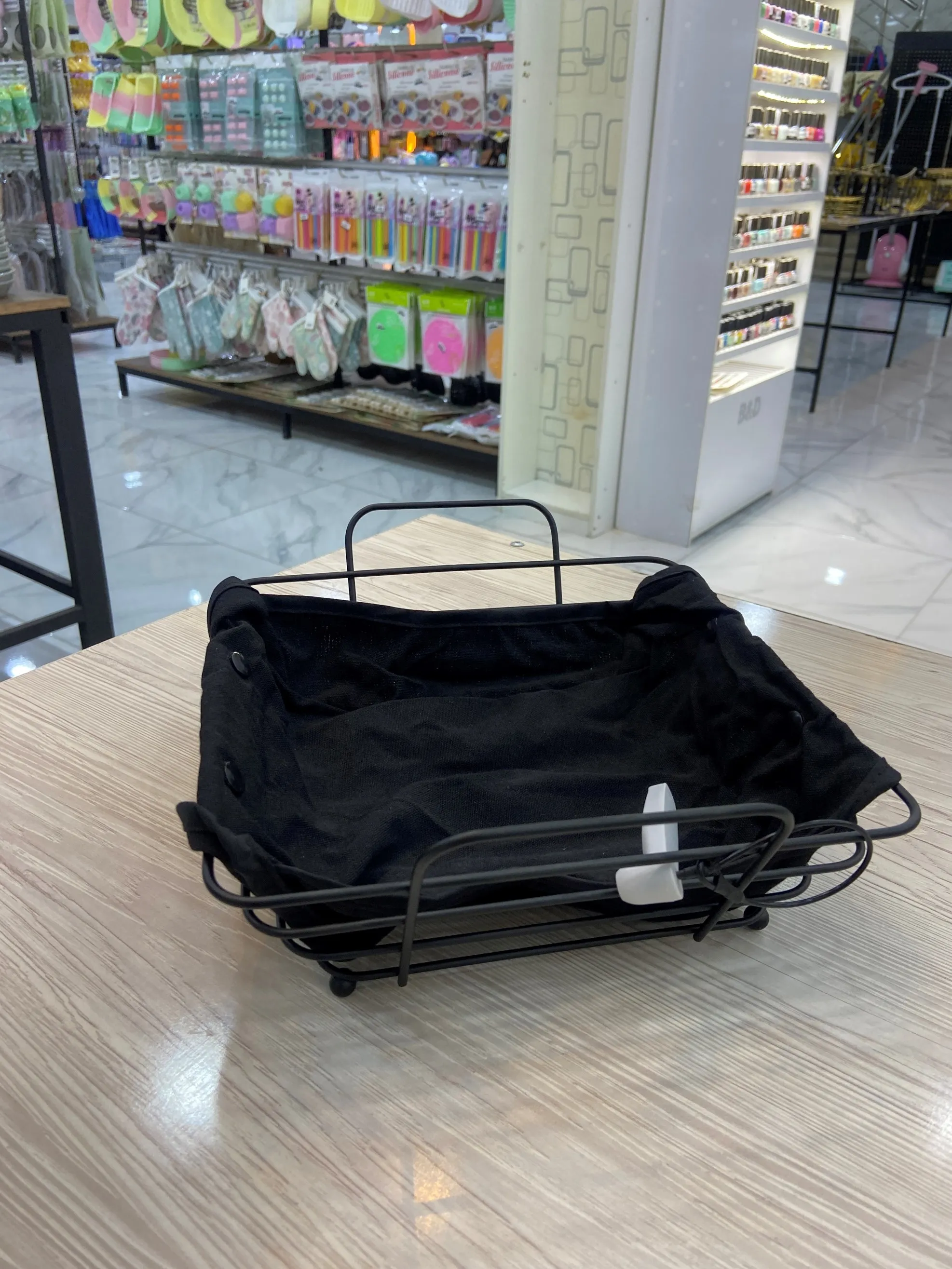 سبد مربعی فلزی پارچه دار 0677-18